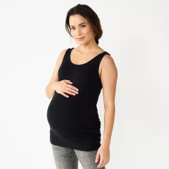 Maternity Sonoma Goods For Life® Essential Tank -Sonoma Clothing Store 5010254 Black