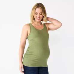 Maternity Sonoma Goods For Life® Essential Tank -Sonoma Clothing Store 5010254 Olive