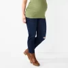 Maternity Sonoma Goods For Life® Over-The-Belly Cropped Straight-Leg Jeans -Sonoma Clothing Store 5035940 Dark Wash