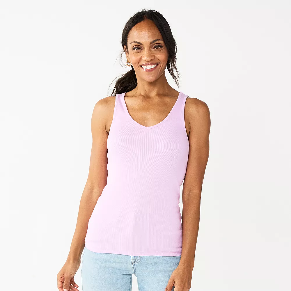 Women's Sonoma Goods For Life® Everyday Ribbed Tank 19 Women's Sonoma Goods For Life® Everyday Ribbed Tank - Image 17
