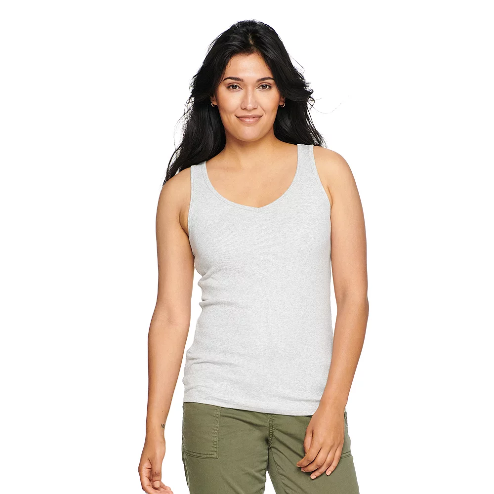 Women's Sonoma Goods For Life® Everyday Ribbed Tank 7 Women's Sonoma Goods For Life® Everyday Ribbed Tank - Image 5