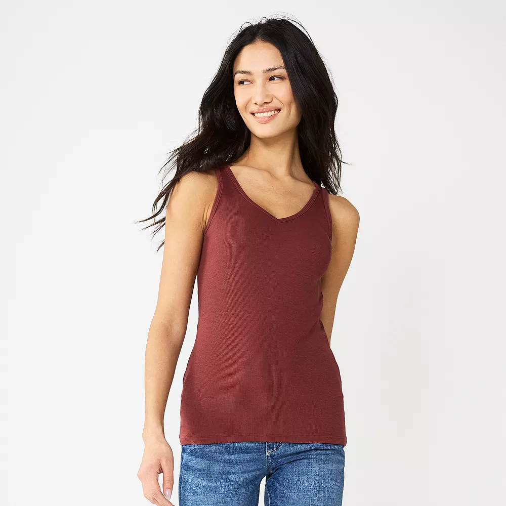 Women's Sonoma Goods For Life® Everyday Ribbed Tank 22 Women's Sonoma Goods For Life® Everyday Ribbed Tank - Image 20