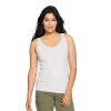 Petite Sonoma Goods For Life® Everyday Rib Tank -Sonoma Clothing Store 5216348 Heather Gray
