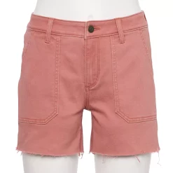 Women's Sonoma Goods For Life® High-Waist 5" Jean Shorts -Sonoma Clothing Store 5218635 Mauve