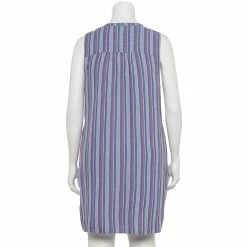 Plus Size Sonoma Goods For Life® Pintuck Linen-Blend Dress -Sonoma Clothing Store 5223428 ALT