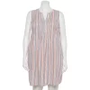 Plus Size Sonoma Goods For Life® Pintuck Linen-Blend Dress -Sonoma Clothing Store 5223428 Multi Happy Stripe