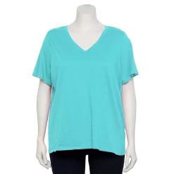 Plus Size Sonoma Goods For Life® Everyday V-Neck Tee -Sonoma Clothing Store 5232140 Boca Breeze