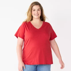 Plus Size Sonoma Goods For Life® Everyday V-Neck Tee -Sonoma Clothing Store 5232140 Rose Delivery