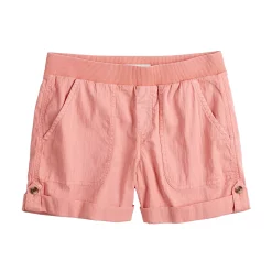 Petite Sonoma Goods For Life® Rib Waistband Utility Shorts -Sonoma Clothing Store 5237319 ALT5