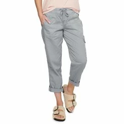 Women's Sonoma Goods For Life® Comfort Waist Utility Capri Pants 22 Women's Sonoma Goods For Life® Comfort Waist Utility Capri Pants -Sonoma Clothing Store 5237613 Light Gray