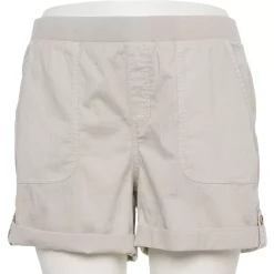 Plus Size Sonoma Goods For Life® Easy Pull-On Utility Shorts -Sonoma Clothing Store 5239300 Almond