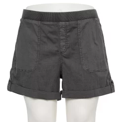 Plus Size Sonoma Goods For Life® Easy Pull-On Utility Shorts -Sonoma Clothing Store 5239300 Dark Gray