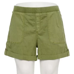 Plus Size Sonoma Goods For Life® Easy Pull-On Utility Shorts -Sonoma Clothing Store 5239300 Sydney Olive