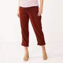 Maternity Sonoma Goods For Life® Under-The-Belly Utility Crop Pants
