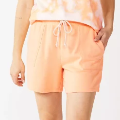 Petite Sonoma Goods For Life® French Terry Sweat Shorts -Sonoma Clothing Store 5241314 Peach