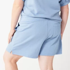 Plus Size Sonoma Goods For Life® French Terry Sweat Shorts -Sonoma Clothing Store 5241778 ALT