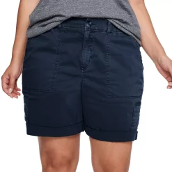 Plus Size Sonoma Goods For Life® Utility Bermuda Shorts -Sonoma Clothing Store 5242679 Navy