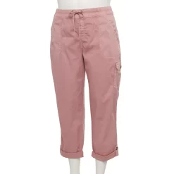 Plus Size Sonoma Goods For Life® Comfort Waist Utility Capri Pants -Sonoma Clothing Store 5258066 Chic Mauve