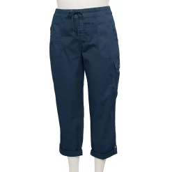 Plus Size Sonoma Goods For Life® Comfort Waist Utility Capri Pants -Sonoma Clothing Store 5258066 Hale Navy