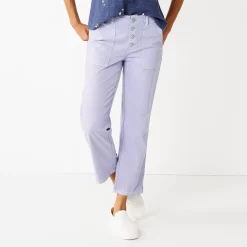 Women's Sonoma Goods For Life® Convertible Tapered-Leg High-Waisted Utility Pants -Sonoma Clothing Store 5260735 Glazed Berry