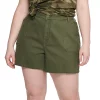 Plus Size Sonoma Goods For Life® Premium High-Waist Denim Shorts 2 Plus Size Sonoma Goods For Life® Premium High-Waist Denim Shorts -Sonoma Clothing Store 5261004 Lander Green