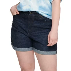 Plus Size Sonoma Goods For Life® Premium High-Waist Denim Shorts -Sonoma Clothing Store 5261004 San Luis