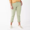 Petite Sonoma Goods For Life® Cuffed Girlfriend Jeans -Sonoma Clothing Store 5269794 Akiva Green