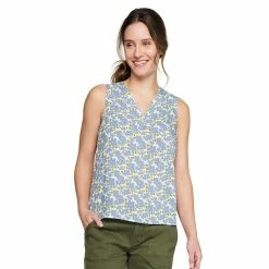 Women's Sonoma Goods For Life® V-Neck Tank -Sonoma Clothing Store 5297402 Blue Floral