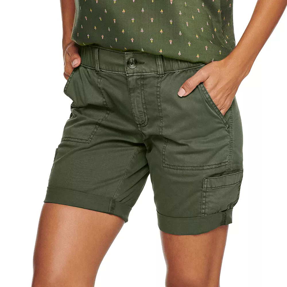 Petite Sonoma Goods For Life® Comfort Waist Utility Bermuda Shorts 3 Petite Sonoma Goods For Life® Comfort Waist Utility Bermuda Shorts