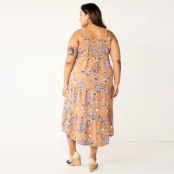 Plus Size Sonoma Goods For Life® Tiered Maxi Dress -Sonoma Clothing Store 5484502 ALT