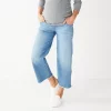 Maternity Sonoma Goods For Life® Over-Belly Frayed-Hem Wide-Leg Crop Jeans 2 Maternity Sonoma Goods For Life® Over-Belly Frayed-Hem Wide-Leg Crop Jeans -Sonoma Clothing Store 5489395 Light Wash