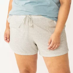 Plus Size Sonoma Goods For Life® Pajama Shorts -Sonoma Clothing Store 5490355 Gray Feeder