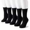 Women's Sonoma Goods For Life® 5-Pack Roll Top Crew Socks -Sonoma Clothing Store 5497545 Black