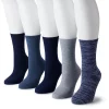 Women's Sonoma Goods For Life® 5-Pack Geo Crew Socks -Sonoma Clothing Store 5497546 Navy