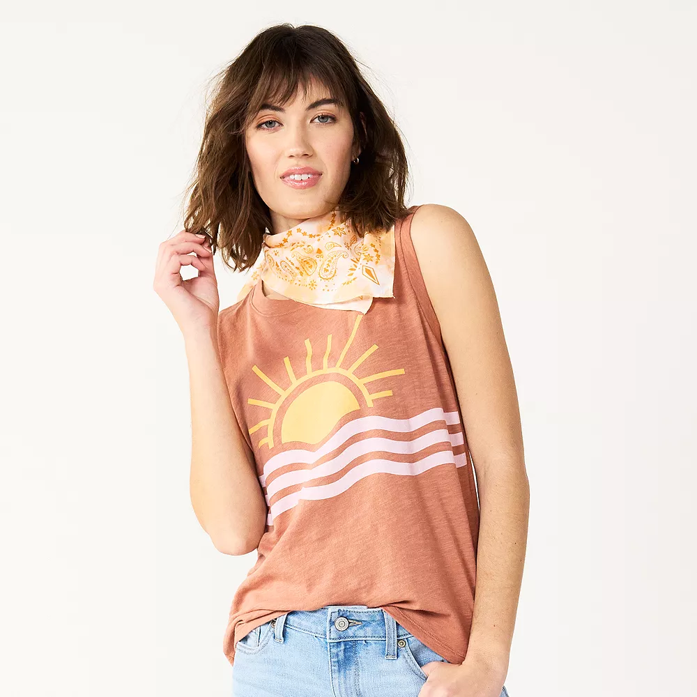 Women's Sonoma Goods For Life® Muscle Graphic Tank 3 Women's Sonoma Goods For Life® Muscle Graphic Tank