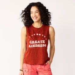 Women's Sonoma Goods For Life® Muscle Graphic Tank 31 Women's Sonoma Goods For Life® Muscle Graphic Tank -Sonoma Clothing Store 5504455 Chili Create Kindness