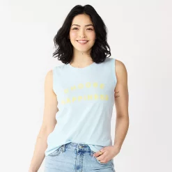 Women's Sonoma Goods For Life® Muscle Graphic Tank 28 Women's Sonoma Goods For Life® Muscle Graphic Tank -Sonoma Clothing Store 5504455 Choose Happiness