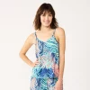 Women's Sonoma Goods For Life® Truly Soft Pajama Cami 1 Women's Sonoma Goods For Life® Truly Soft Pajama Cami -Sonoma Clothing Store 5507331 Turq Leaves