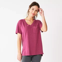 Women's Sonoma Goods For Life® Tunic Tee -Sonoma Clothing Store 5508079 Raspberry