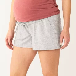 Maternity Sonoma Goods For Life® Under-The-Belly Lounge Shorts -Sonoma Clothing Store 5508928 Gray
