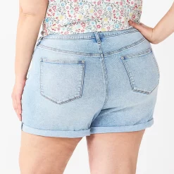 Plus Size Sonoma Goods For Life® Premium Mom Shorts -Sonoma Clothing Store 5513061 ALT