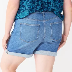 Plus Size Sonoma Goods For Life® Highrise Curvy Denim Shorts -Sonoma Clothing Store 5515737 ALT