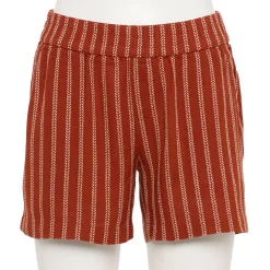 Women's Sonoma Goods For Life® 5" Pull-On Easy Shorts 13 Women's Sonoma Goods For Life® 5" Pull-On Easy Shorts -Sonoma Clothing Store 5526329 Rust Stripe