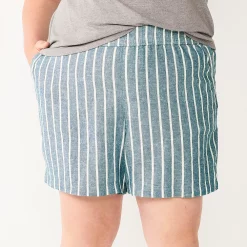 Plus Size Sonoma Goods For Life® Easy Pull-On Shorts