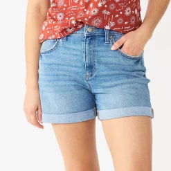 Women's Sonoma Goods For Life® Relaxed Rolled-Cuff Denim Shorts -Sonoma Clothing Store 5529294 Guerneville