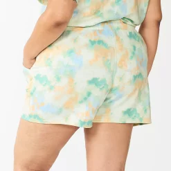 Plus Size Sonoma Goods For Life® Drawstring Fleece Shorts -Sonoma Clothing Store 5549511 ALT