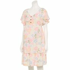 Maternity Sonoma Goods For Life® Flutter-Sleeve Tiered Dress 10 Maternity Sonoma Goods For Life® Flutter-Sleeve Tiered Dress -Sonoma Clothing Store 5549577 Multi Floral
