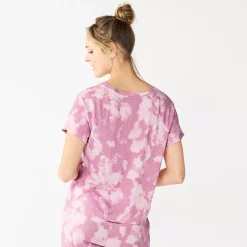 Women's Sonoma Goods For Life® Essential Short Sleeve Pajama Top -Sonoma Clothing Store 5553510 ALT