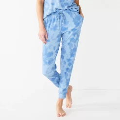 Women's Sonoma Goods For Life® Essential Banded Bottom Pajama Pants -Sonoma Clothing Store 5553611 Blue Dye