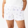 Plus Size Sonoma Goods For Life® Essential Pajama Shorts 1 Plus Size Sonoma Goods For Life® Essential Pajama Shorts -Sonoma Clothing Store 5553688 White Floral